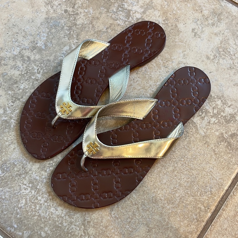 Tory Burch gold size 38
